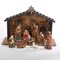 KSA 10-Piece Classical Porcelain Christmas Nativity Manger Table Set 5"
